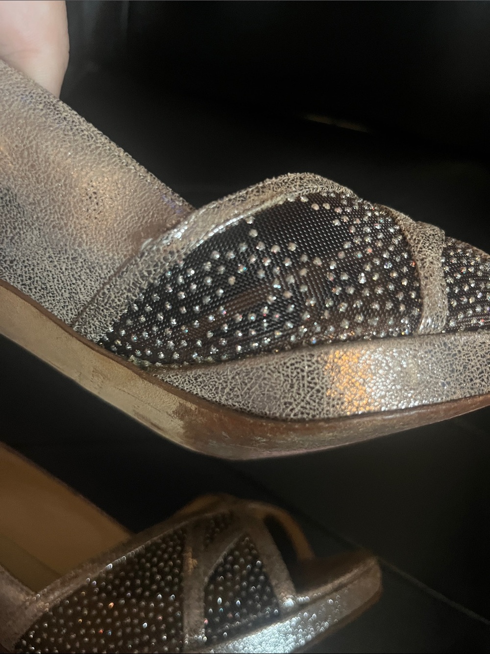 Kate Spade Made in Italy Bayla Anthracite Heels - Picture 8 of 8